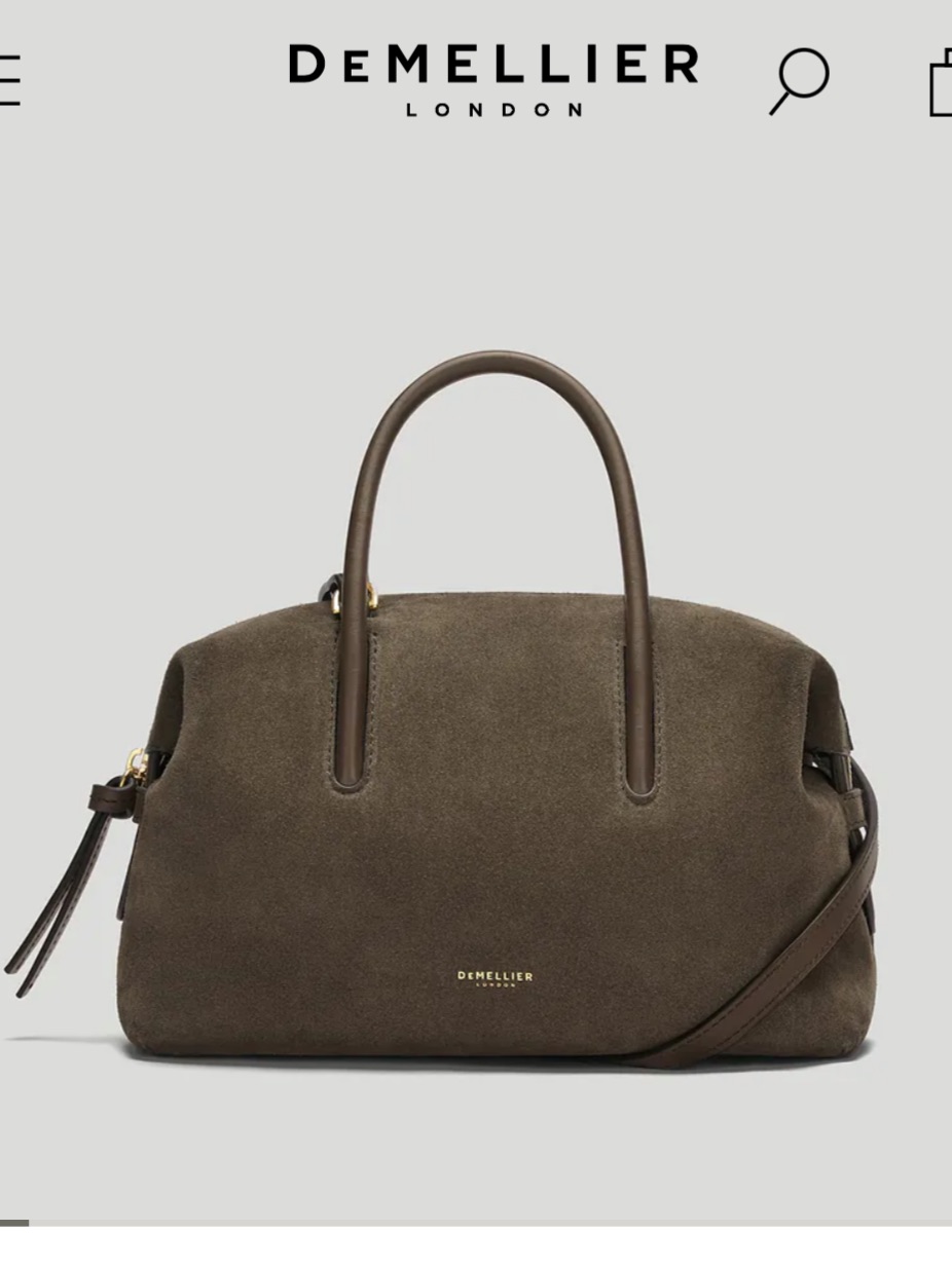 Nwot Demellier London The Midi Stockholm Hazel Suede Bag